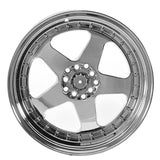 (2) 18X9.0 +30 5X100 / 5X114.3 Step Lip 5 Spoke Wheels Rim Accessories