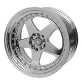 (2) 18X9.0 +30 5X100 / 5X114.3 Step Lip 5 Spoke Wheels Rim Accessories