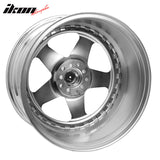 (2) 18X9.0 +30 5X100 / 5X114.3 Step Lip 5 Spoke Wheels Rim Accessories