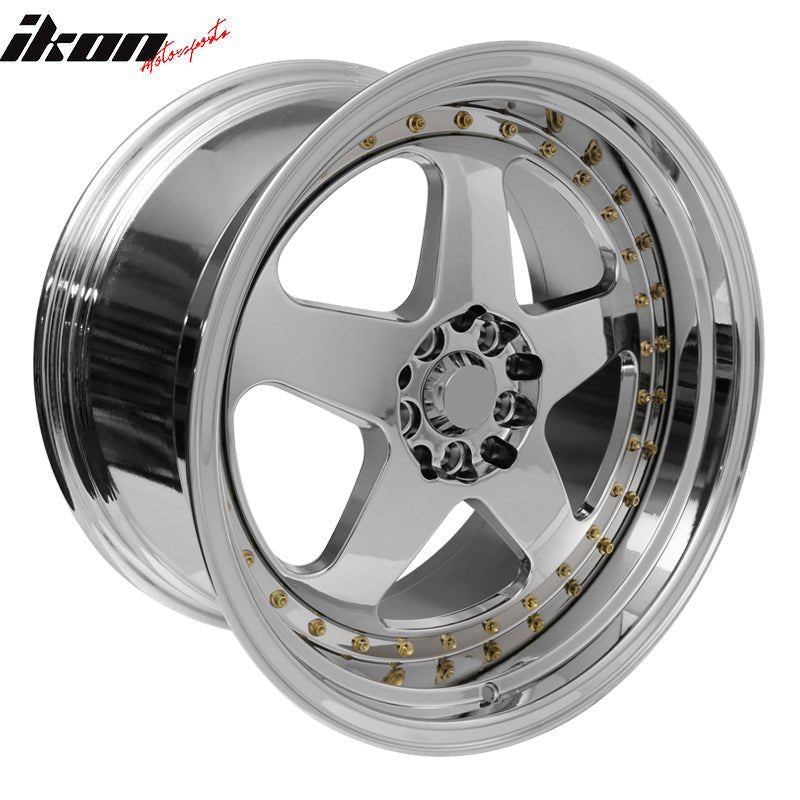 (2) 18X9.0 +30 5X100 / 5X114.3 Step Lip 5 Spoke Wheels Rim Replacement