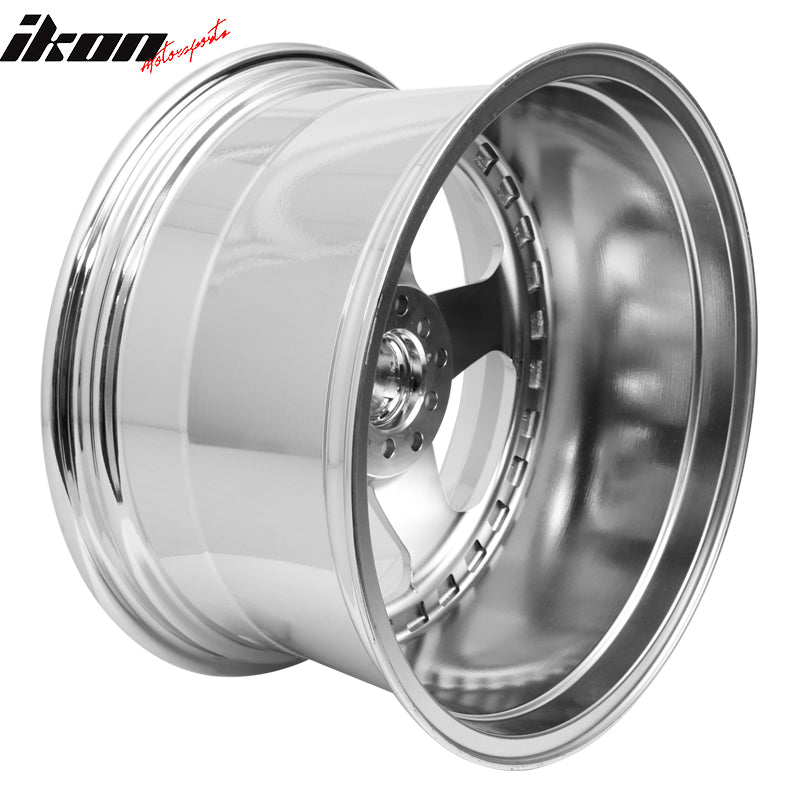 (2) 18X9.0 +30 5X100 / 5X114.3 Step Lip 5 Spoke Wheels Rim Replacement