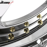 (2) 18X9.0 +30 5X100 / 5X114.3 Step Lip 5 Spoke Wheels Rim Replacement