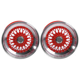 (2) 17X10 +30 5X100 / 5X114.3 Step Lip Deep Dish Mesh Wheels Rims Kit