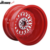 (2) 17X10 +30 5X100 / 5X114.3 Step Lip Deep Dish Mesh Wheels Rims Kit