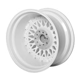 (2) 17X8.5 +25 5X100 / 5X114.3 Step Lip Deep Dish Mesh Wheels Rim Pair