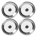 (4) 17X8.5 +25 5X100 / 5X114.3 Step Lip Deep Dish Mesh Wheels Rims