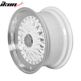 (4) 17X8.5 +25 5X100 / 5X114.3 Step Lip Deep Dish Mesh Wheels Rims