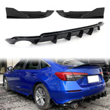 2022-2026 Honda Civic FE-C Rear Bumper Lip Diffuser Apron Gloss Black