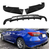2022-2024 Honda Civic FE-C Rear Bumper Lip Diffuser Apron Matte Black