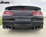 2014-2015 Chevy Camaro Black Rear Diffuser + Quad Exhaust Tips