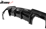 2014-2015 Chevy Camaro Black Rear Diffuser + Quad Exhaust Tips