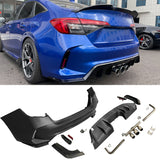 2022-2024 Honda Civic EX Touring Rear Bumper Cover Set + Exhaust Pipe