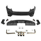 2022-2024 Honda Civic EX Touring Rear Bumper Cover Set + Exhaust Pipe