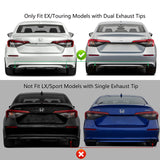2022-2024 Honda Civic EX Touring Rear Bumper Cover Set + Exhaust Pipe