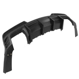 2014-2015 Chevy Camaro Black Rear Diffuser + Quad Exhaust Tips