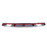 2012-2014 Dodge Charger OE Style Rear Diffuser w/ Red Reflective Tape