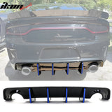 Rear Bumper Diffuser for 2020-2024 Dodge Charger Widebody IKON Style P