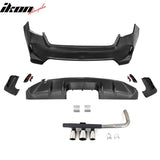 2022-2024 Honda Civic LX Sport Rear Bumper Cover Set + Exhaust Pipe