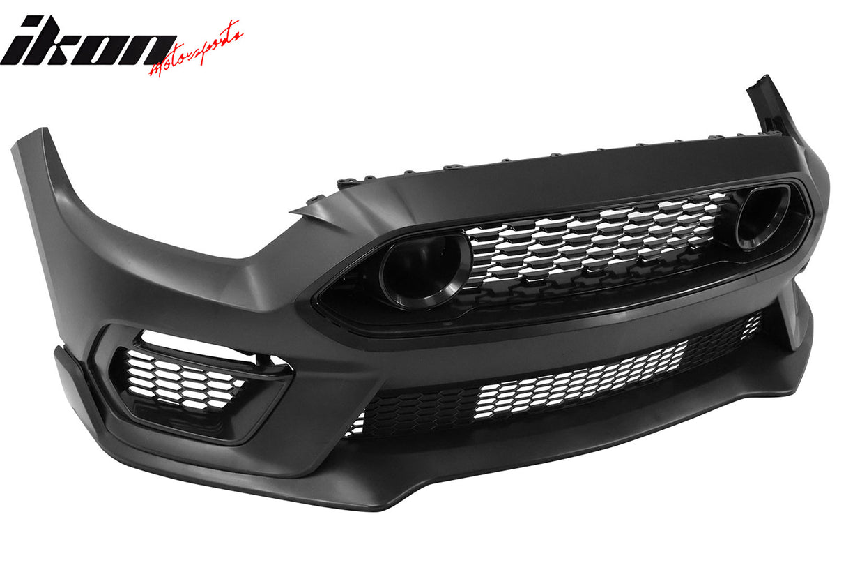 2015-2017 Ford Mustang Front Bumper Conversion W/ Chin Lip Grilles PP