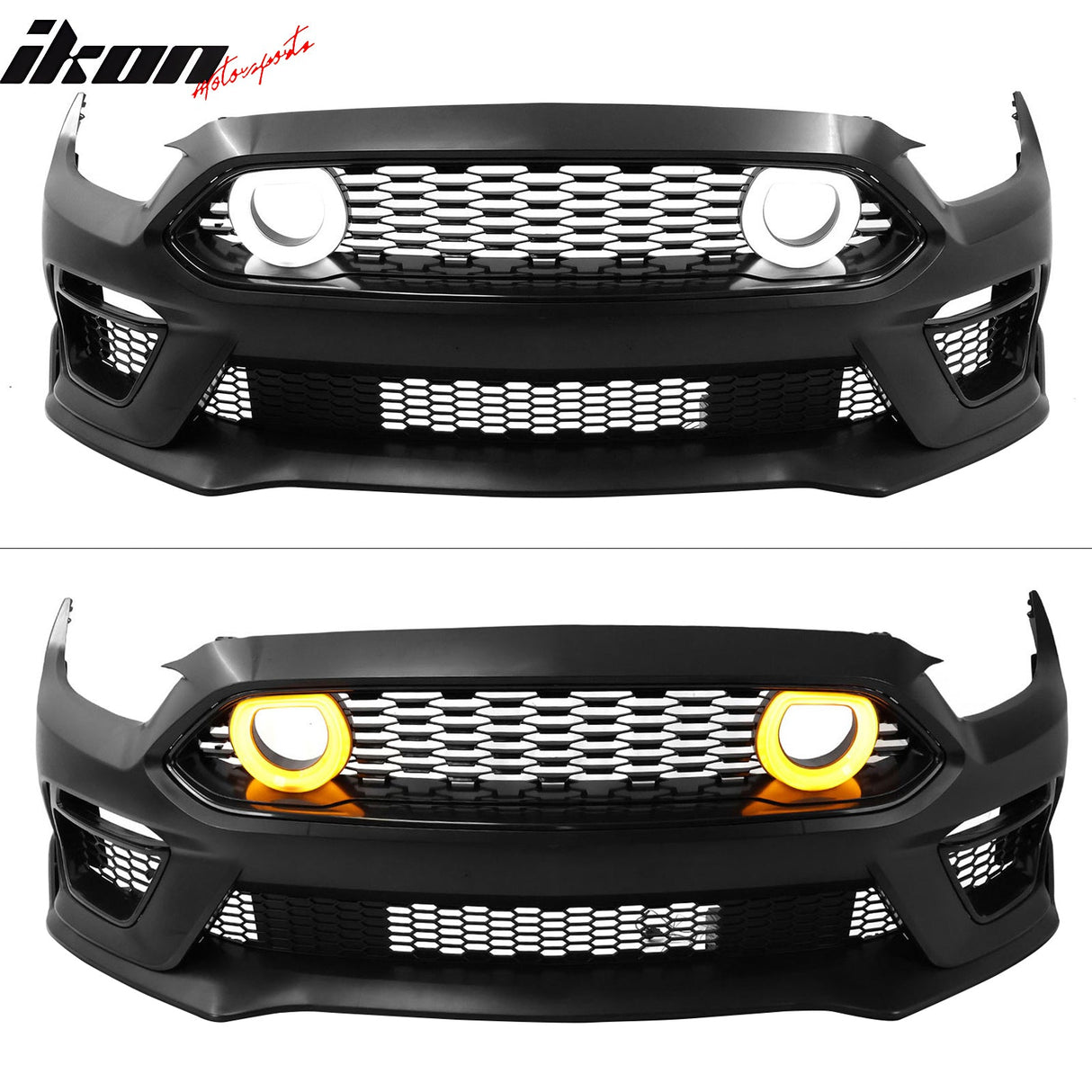 2015-2017 Ford Mustang Front Bumper Cover Led Grille 2024 Headlights