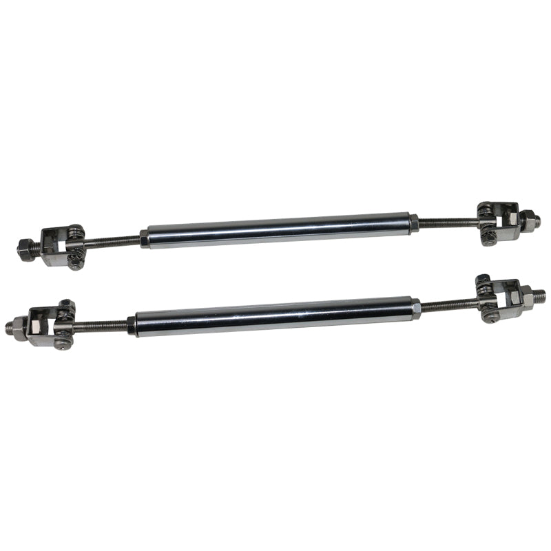 Honda Civic 62"-66" 3PCS A Style Black Front Lip with Strut Rods