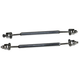 Honda Civic 62"-66" 3PCS A Style Black Front Lip with Strut Rods
