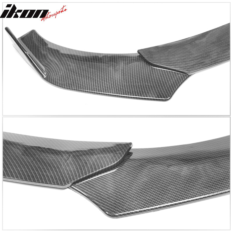 Honda Civic 62"-66" 3PCS A Style Black Front Lip with Strut Rods