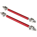 Honda Civic 62"-66" 3PCS A Style Black Front Lip with Strut Rods