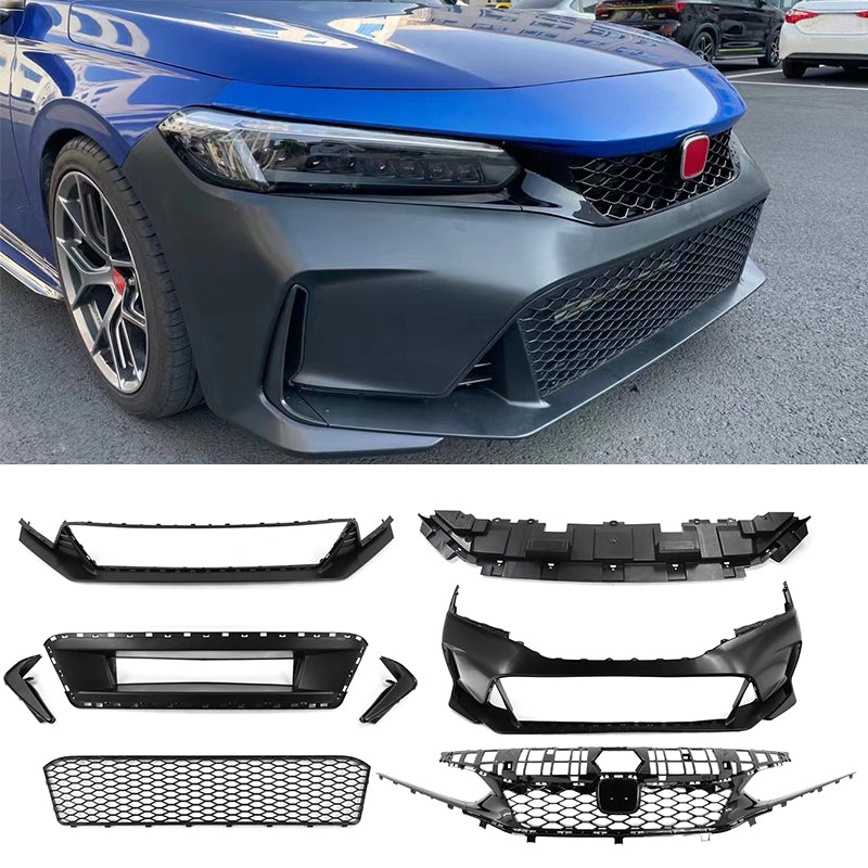 2022-2024 Civic Hatchback Type R Style Front Bumper Cover &Upper Grill