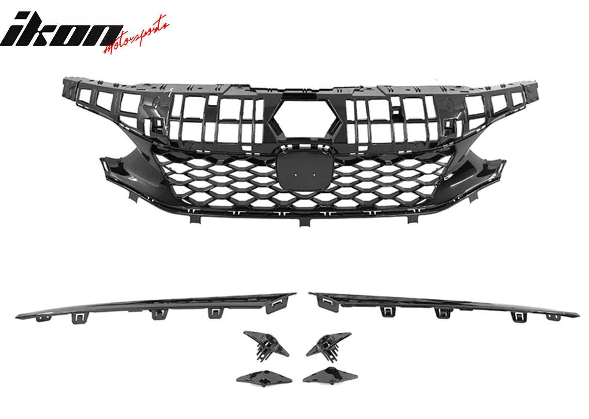 2022-2024 Civic Sedan Type R Style Front Bumper Upper Grill & Trim