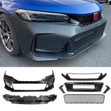 2022-2024 Honda Civic Type R Style Front Bumper Cover Set Unpainted PP