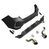 2022-2024 Honda Civic Sedan Rear Bumper Cover + Diffuser +Exhaust Pipe