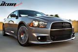 2011-2014 Dodge Charger Front Bumper Conversion Grilles SRT8 Style Bla