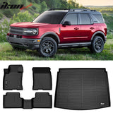 Car Floor Mat for 2021-2025 Ford Bronco Sport 3D Cargo Liner TPE