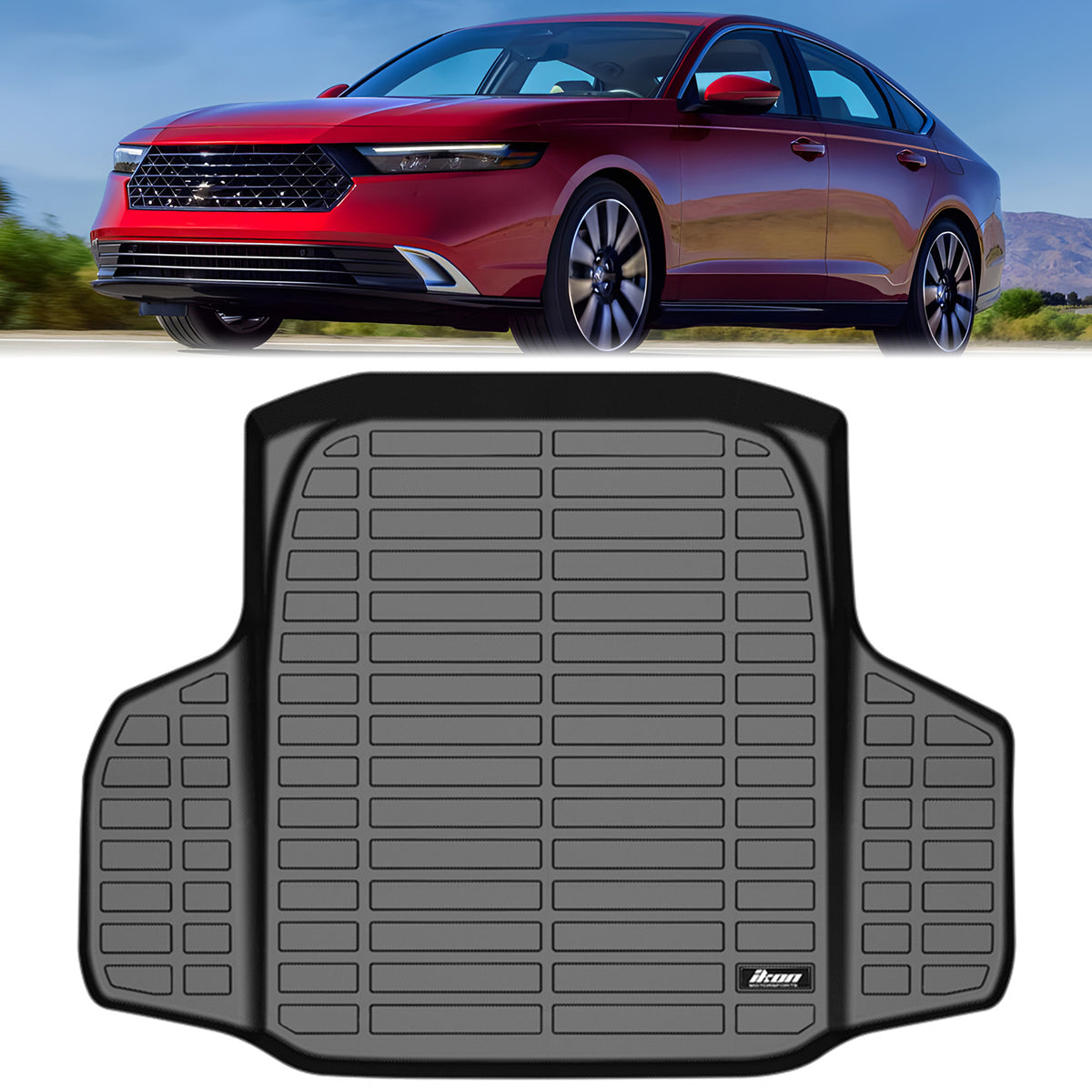 Floor Mats & Trunk Mat for Honda Accord 2023-2026 All Weather 3D Black TPE
