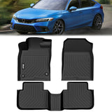 All Weather 3D Black Floor Mats + Trunk Mat for Honda Civic 2022-2026 TPE