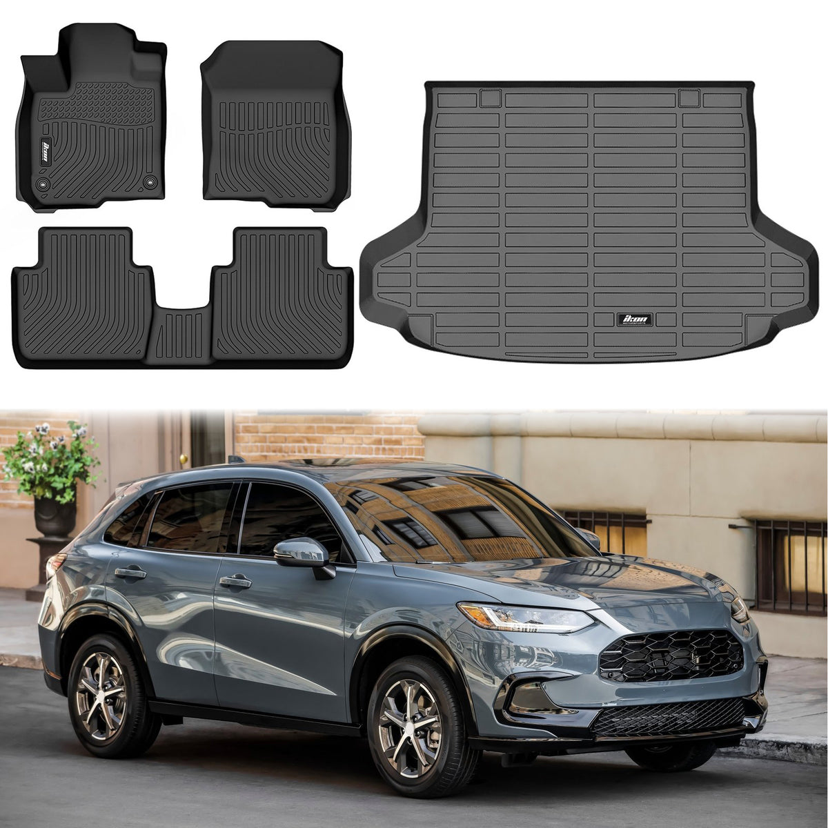 Floor Mat+Trunk Mat for Honda HR-V 2023-2026 All Weather Liner TPE