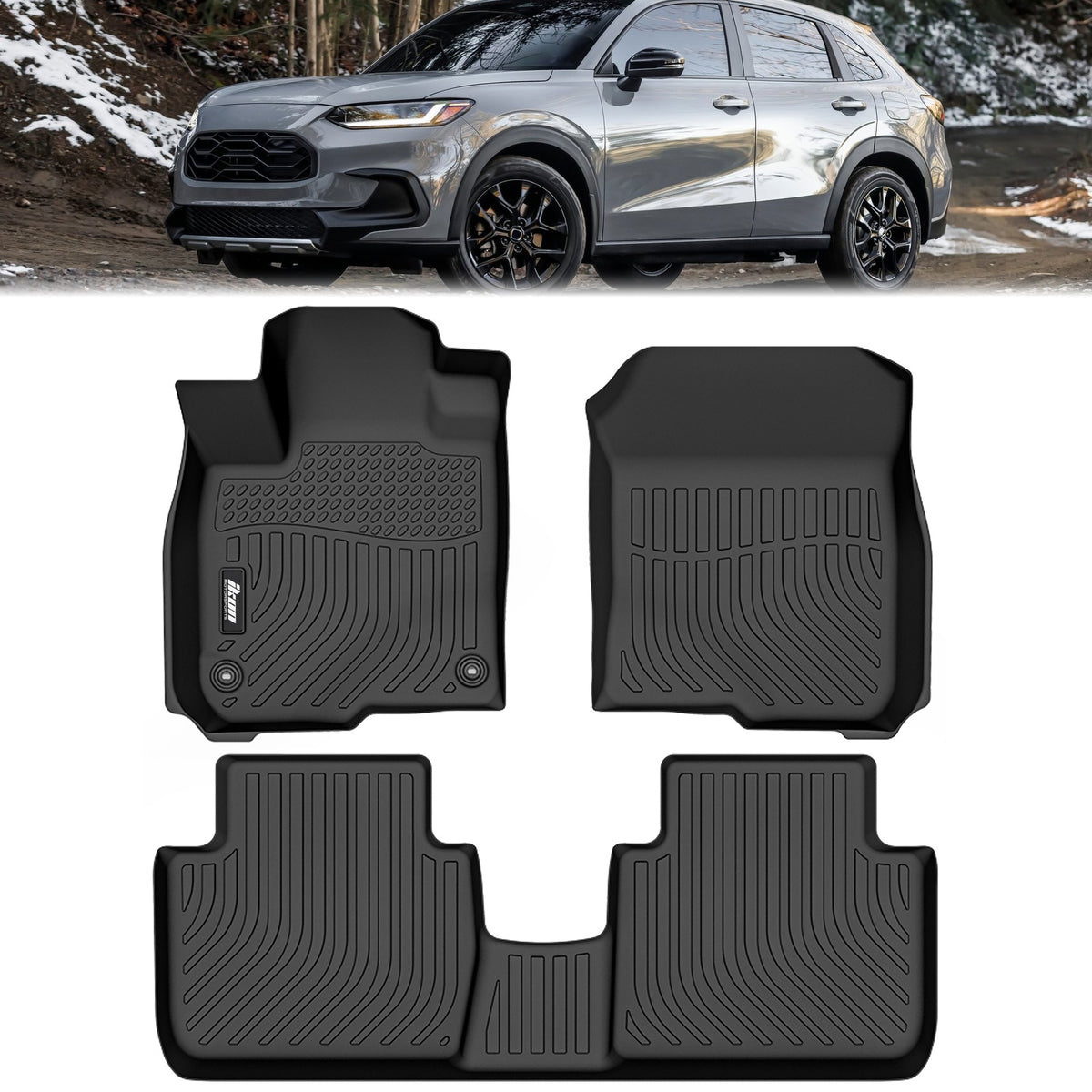 Floor Mat+Trunk Mat for Honda HR-V 2023-2026 All Weather Liner TPE