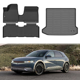 3D Molded Black Floor Mats + Trunk Mat for Hyundai Ioniq 5 2022-2024 TPE
