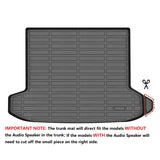 2022-2024 Hyundai Tucson Hybrid 3D Black Floor Mats + Trunk Mat TPE
