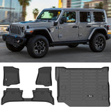 Car Floor Mat for 2021-2025 Jeep Wrangler All Weather Liner TPE