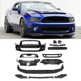 2010-2014 Ford Mustang GT500 Style Front Bumper Cover w/ Grille Lip