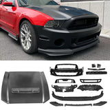 Front Bumper Cover Hood Grille Lip for Ford Mustang 2010-2014 GT500 Style