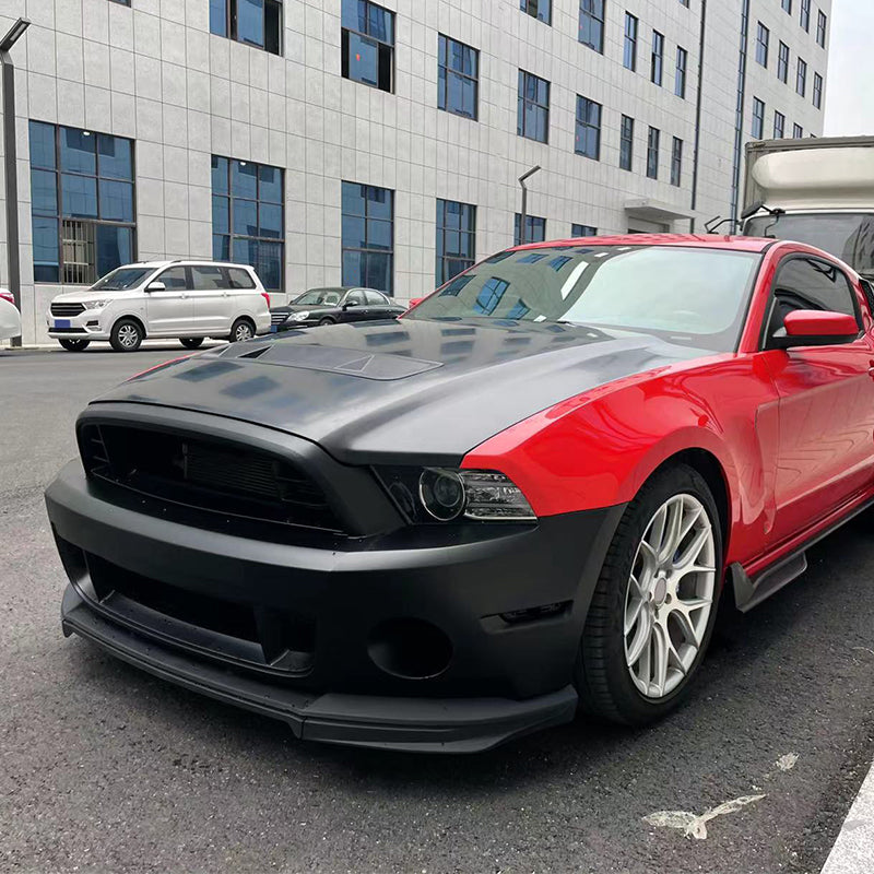 Front Bumper Cover Hood Grille Lip for Ford Mustang 2010-2014 GT500 Style