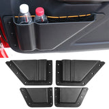 2021-2025 Ford Bronco 4-Door Black Door Storage Box TPE + ABS 4PCS