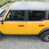 2021-2025 Ford Bronco 4 Door Black Rock Rail Side Step Tungsten Steel