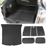 2020-2023 Tesla Model Y Black Trunk Mats Rear Seat Cover Injection TPE