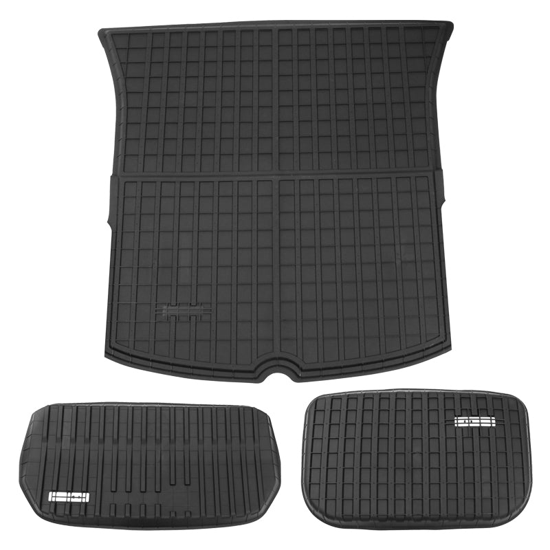 2020-2023 Tesla Model Y Black Trunk Mats Rear Seat Cover Injection TPE