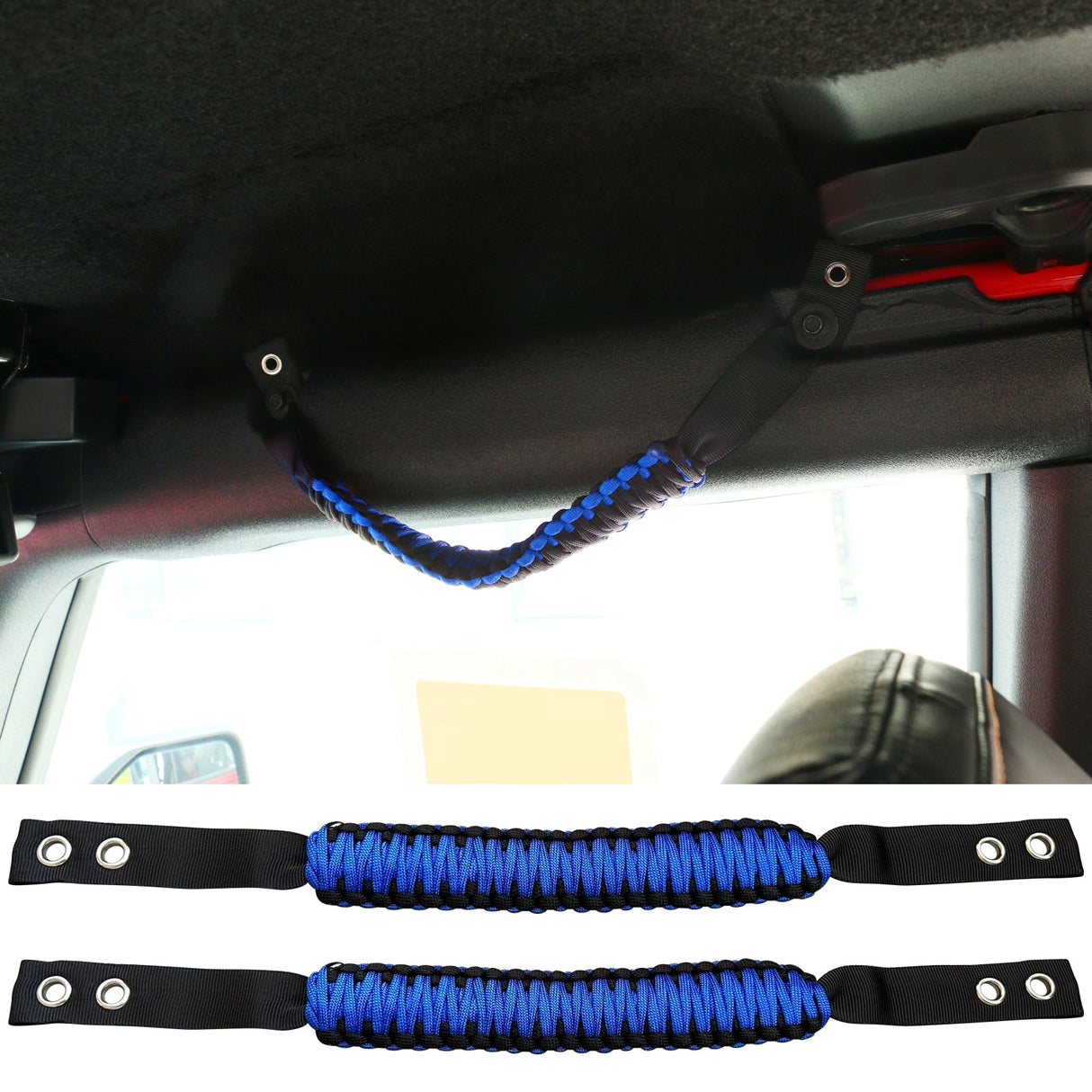 2021-2025 Ford Bronco 2/4Dr 2PC Nylon Roll Bar Grab Handles Grip