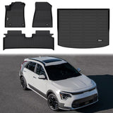All Weather TPE 3D Floor Mats 3PC + Trunk Mat for Kia Niro EV 2023-2026